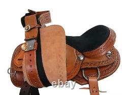 Used Western Saddle 15 16 17 18 Barrel Racing Horse Pleasure Trail Leather Tack