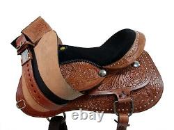 Used Western Saddle 15 16 17 18 Barrel Racing Pleasure Trail Horse Leather Tack