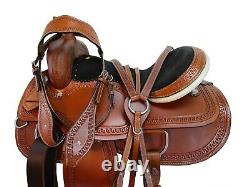 Used Western Saddle 15 16 17 18 Horse Trail Pleasure Barrel Racing Rodeo Tack