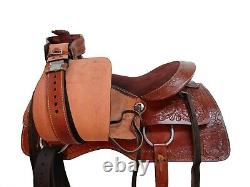 Used Western Saddle 15 16 17 18 Roping Roper Ranch Pleasure Horse Trail Tack Set