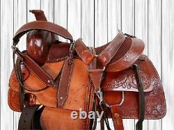 Used Western Saddle 15 16 17 18 Roping Roper Ranch Pleasure Horse Trail Tack Set