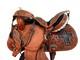 Used Western Saddle 15 16 17 Barrel Racing Floral Tooled Leather Rodeo Tack Set