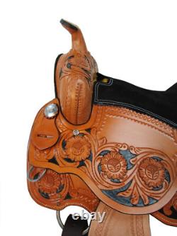 Used Western Saddle 15 16 17 Barrel Racing Pleasure Show Trail Leather Tack Set