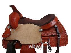 Used Western Saddle 16 17 Roping Pleasure Ranch Cowboy Trail Leather Horse Tack
