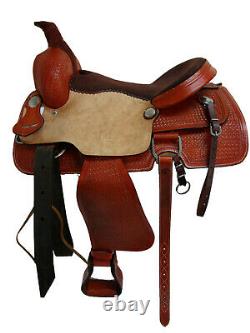 Used Western Saddle 16 17 Roping Pleasure Ranch Cowboy Trail Leather Horse Tack