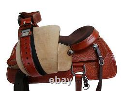 Used Western Saddle 16 17 Roping Pleasure Ranch Cowboy Trail Leather Horse Tack