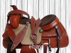 Used Western Saddle 16 17 Roping Pleasure Ranch Cowboy Trail Leather Horse Tack