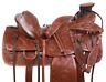 Used Western Saddle 16 17 In Pleasure Trail Ranch Work Roping Leather Horse Tack