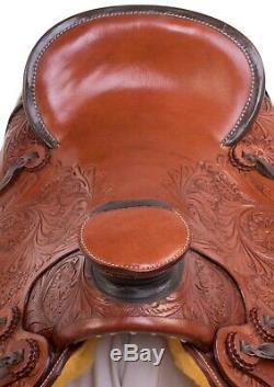 Used Western Saddle 16 17 in Pleasure Trail Ranch Work Roping Leather Horse Tack