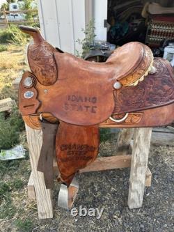 Used Western Saddle 16 Steer Wrestling Saddle / Bulldogging saddle