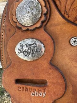 Used Western Saddle 16 Steer Wrestling Saddle / Bulldogging saddle