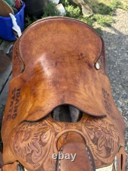 Used Western Saddle 16 Steer Wrestling Saddle / Bulldogging saddle