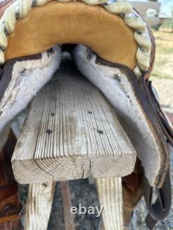 Used Western Saddle 16 Steer Wrestling Saddle / Bulldogging saddle
