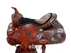 Used Western Saddle 17 16 15 Pleasure Barrel Racing Horse Show Rodeo Tack Set
