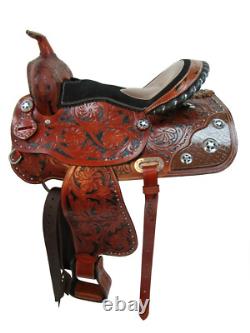 Used Western Saddle 17 16 15 Pleasure Barrel Racing Horse Show Rodeo Tack Set