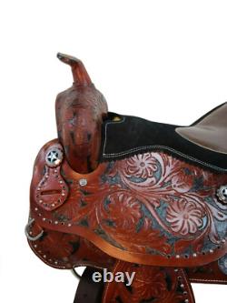 Used Western Saddle 17 16 15 Pleasure Barrel Racing Horse Show Rodeo Tack Set