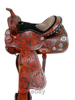 Used Western Saddle 17 16 15 Pleasure Barrel Racing Horse Show Rodeo Tack Set