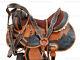 Used Western Saddle Barrel Racing Horse Pleasure Tooled Leather Tack 15 16 17 18