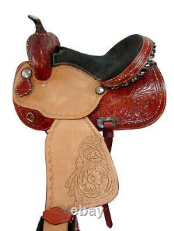 Used Western Saddle Barrel Racing Pleasure Trail Horse Tack Set 15 16 17 18