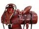 Used Western Saddle Ranch Pleasure Trail Tooled Leather Tack Set 15 16 17 18