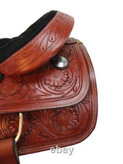 Used Western Saddle Roping Ranch Leather Horse Pleasure Trail Tack 15 16 17 18