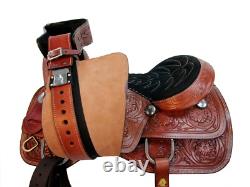 Used Western Saddle Roping Ranch Leather Horse Pleasure Trail Tack 15 16 17 18