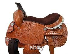 Used Western Saddle Roping Roper Ranch Trail Pleasure Leather Tack 15 16 17 18