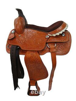 Used Western Saddle Roping Roper Ranch Trail Pleasure Leather Tack 15 16 17 18