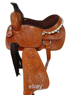 Used Western Saddle Roping Roper Ranch Trail Pleasure Leather Tack 15 16 17 18