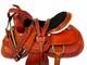 Used Western Saddle Trail Horse Barrel Racing Tooled Leather Tack 15 16 17 18