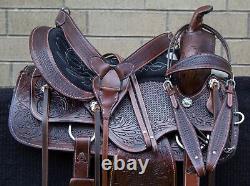 Used Western Saddles 16 17 Pleasure Trail Antique Tooled Horse Tack Set