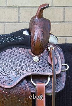 Used Western Saddles 16 17 Pleasure Trail Antique Tooled Horse Tack Set