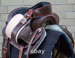 Used Western Saddles 16 17 Pleasure Trail Antique Tooled Horse Tack Set