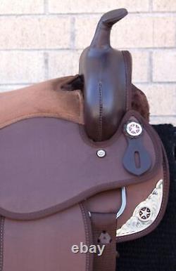 Used Western Synthetic Horse Saddle Tack Set Pleasure Trail 14 15 16 17 18