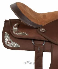 Used Western Trail Rodeo Cordura Horse Saddle 16 in Comfy Light Weight