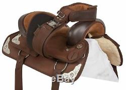 Used Western Trail Rodeo Cordura Horse Saddle 16 in Comfy Light Weight