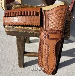 Used Y O Ranch High back Cowboy Saddle