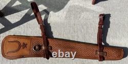 Used Y O Ranch High back Cowboy Saddle