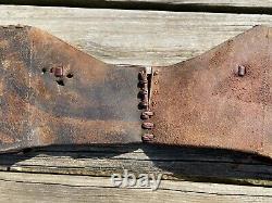 Used/antique Collins & Morrison leather Western saddle bags