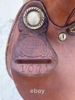 Used/vintage 14 Billy Cook Western Youree Barrel Racer saddle US made