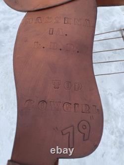 Used/vintage 14 Billy Cook Western Youree Barrel Racer saddle US made