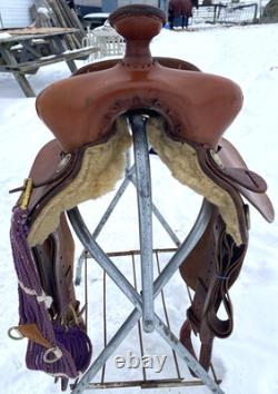 Used/vintage 14 Billy Cook Western Youree Barrel Racer saddle US made