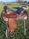 Used /vintage 15 Circle Y Silver Laced /tooled Western Reining Saddle Us Made