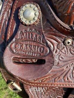 Used/vintage 15 Dallas Classic Western show saddle US made