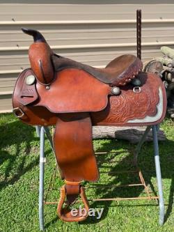 Used/vintage 15 good quality Mercedes Western show saddle US made