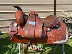 Used/vintage 15 good quality Mercedes Western show saddle US made