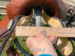 Used/vintage 15 good quality Mercedes Western show saddle US made