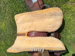 Used/vintage 15 good quality Mercedes Western show saddle US made