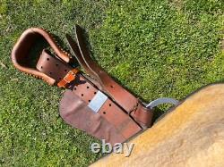 Used/vintage 15 good quality Mercedes Western show saddle US made