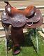 Used/vintage15 Dale Chavez Western Show Saddle Hand Tooled Withengraved Silver